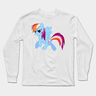 Lesbian Pride Rainbow Dash Long Sleeve T-Shirt